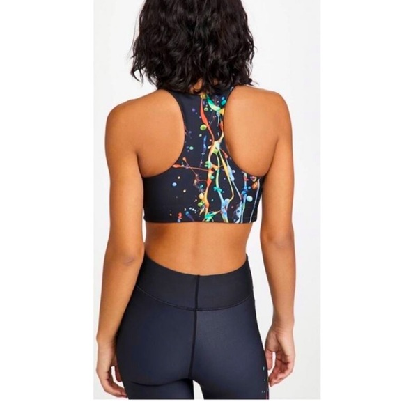 Terez Splatter Paint Reversible Sports Bra. - Picture 2 of 11